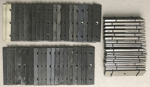 All lineGrip rubber prototype plates before success struck